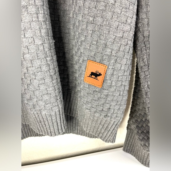 Gray Zaitun Longsleeve Hooded Sweater Zaitun XXL Weaved Pattern - Picture 4 of 4